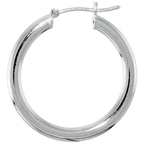 Sterling forever offers a vast selection of classic, genuine.925 sterling silver earrings and unique, fashion earrings for every trend. .925 Sterling Silver Italian Hoop Earrings 3mm thick, 1 1 ...