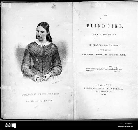 The Blind Girl Frontspiece 1844 Stock Photo Alamy