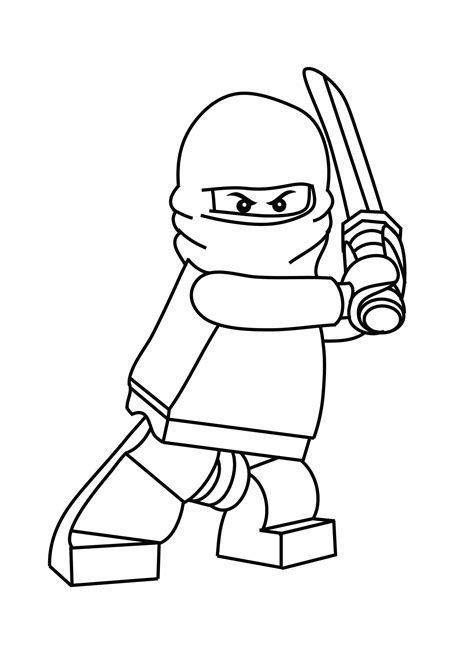 Lego Minifigure Coloring Page At Getdrawings Free Download