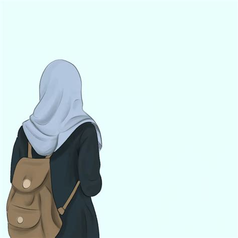 Muslimah 2 In 2020 Islamic Cartoon Hijab Cartoon Hijab Drawing