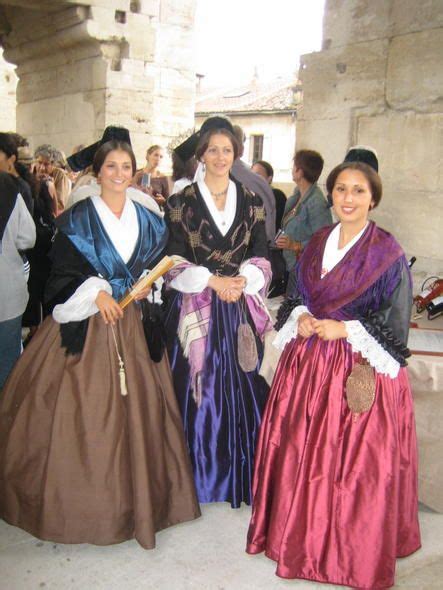 Folkcostume Womans Costume Of Arles Provence France Traditional