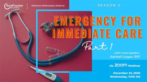 Aposi Community Webinar Wellness Wednesday Emergency For Immediate