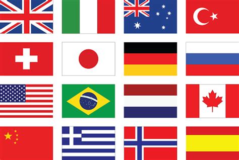Vetores De Bandeiras Do Mundo E Mais Imagens De Bandeira Istock