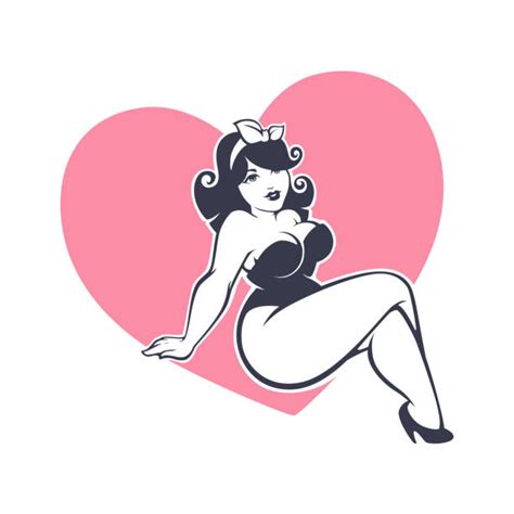210 Chubby Pin Up Girl Stock Illustrations Royalty Free Vector