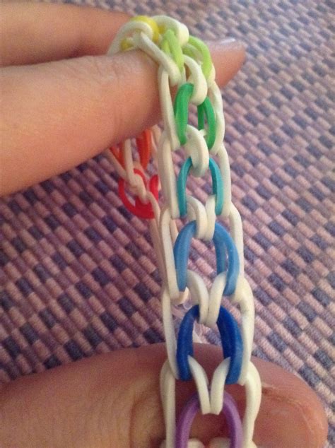 Dragon Scale Rainbow Loom Bracelet This Was Made With A Fork Rainbow