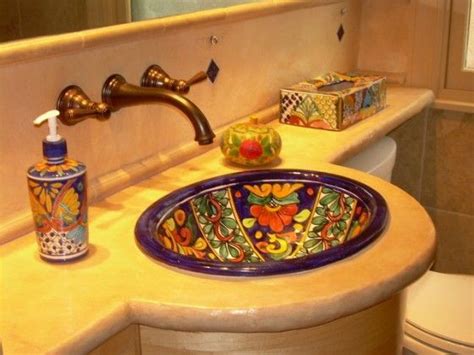Decoración Mexicana Baño Vasque Design Maisons De Style Espagnol Salles De Bains De Style