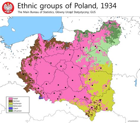 Ethnic Groups Of Poland 1934 Maps Geography History Politics Historical Maps Map