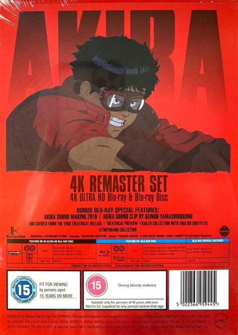 Akira Limited Edition 4k Uhd Blu Ray Dvds