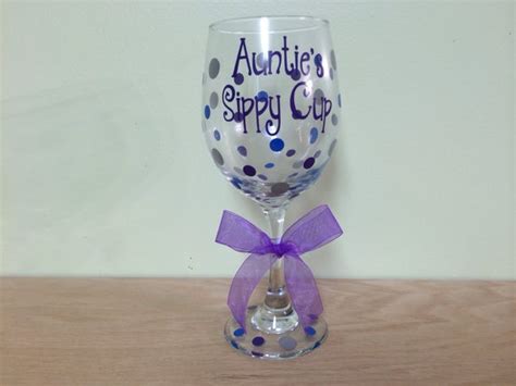 Personalized Wine Glass Extra Large 20 Oz Name And Polka Etsy