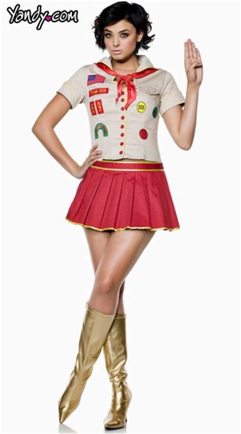 Sexy Girl Scout Costume Shirt Adult Girl Scout Halloween Costume