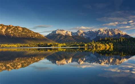 Download 2560x1600 Lake Forest Sky Reflection Mountains Wallpapers For Macbook Pro 13 Inch