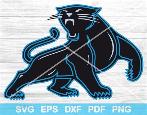 Carolina Panthers Nfl Football Logo 17 Svg Png Files Etsy