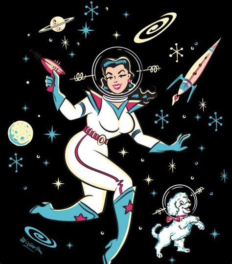 Pin Up Zeichnungen Space Girl Art Space Age Art Space Age Aesthetic Space Bunnies Pin Up