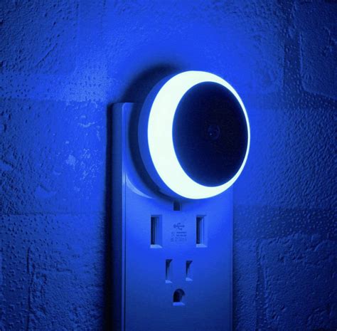 Mycozylite Blue Night Light Plug In Plug In Nightlight With Dusk To