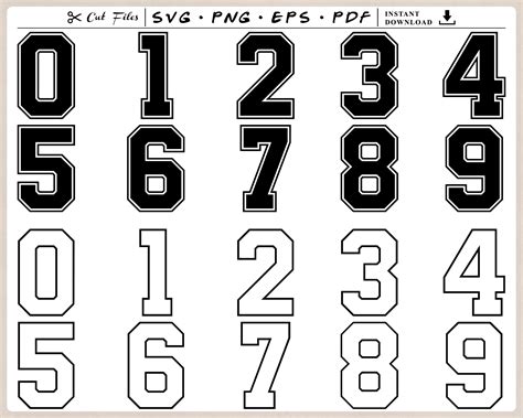 Sports Jersey Font Numbers Svg Canoeracing Org Uk