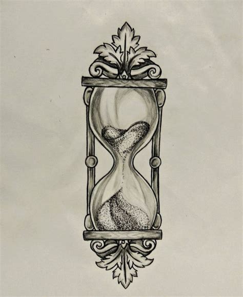 Broken Hourglass Drawing Hourglass Sketch Paintingvalley Drawn