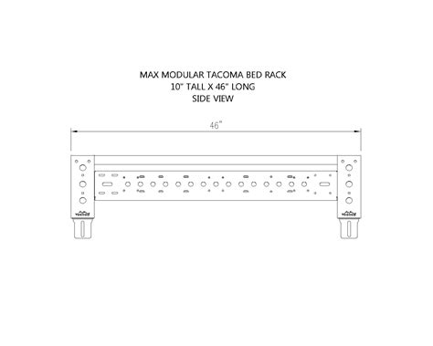 Taco Max 10 High Tonneau Compatible Toyota Tacoma Bed Rack — Max