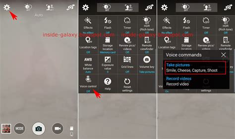 Inside Galaxy Samsung Galaxy S5 How To Use Voice Commands To Take