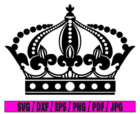 Crown Svg Queen Crown Svg Queen Svg Kingdom Svg Crown Silhouette