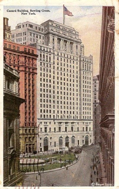 Vintage Postcard Cunard Building Bowling Green New York Flickr