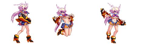 amanohara minori arcana heart arcana heart 3 examu light purple hair animated animated