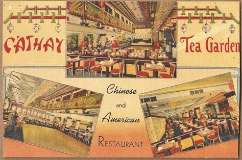 Postcards Cathay Tea Garden Restaurant In Philadelphia