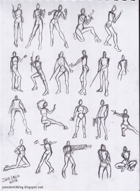 Dibujo Gestual De La Figura Humana Pose Study In Pencil