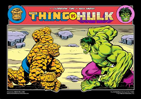 Simon Williams Comic Artist Hulk Vs Thing Updated
