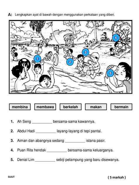 ️primary 4 Malay Worksheets Free Download