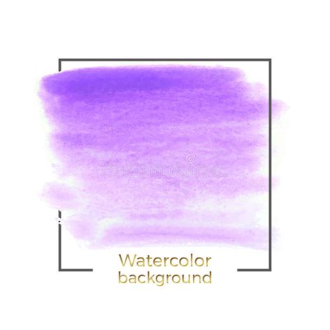 Abstract Purple Watercolor Splash With Square Frame Abstract Of Fluid