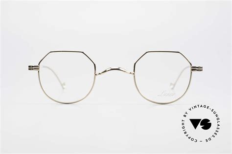 glasses lunor ii 18 hybrid panto frame gold plated
