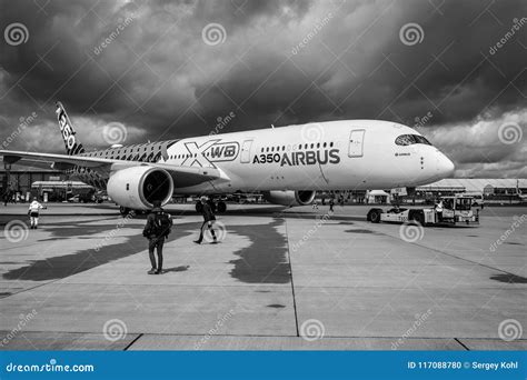 Wide Body Jet Airliner Airbus A350 Xwb On The Airfield Editorial Image
