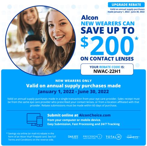 Rebate Form For Alcon Contact Lenses Discount Code Printable Rebate Form