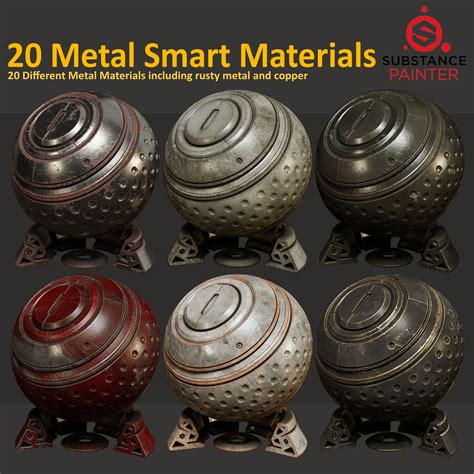 Artstation 20 Metal Smart Materials Vol 1 Resources