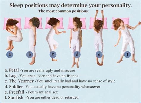 ninjadiva sleep positions personality traits