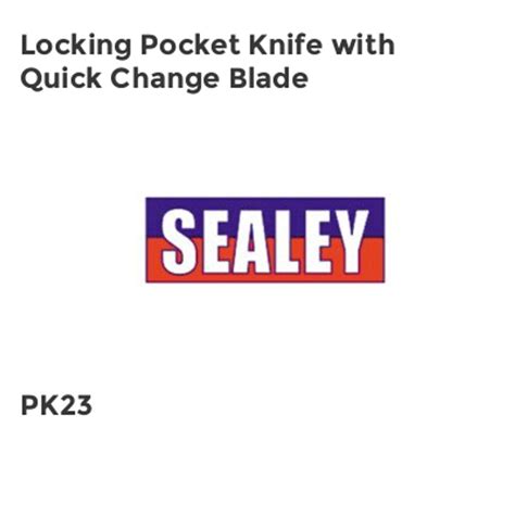 Sealey Locking Pocket Knife With Quick Change Blad At Zoro