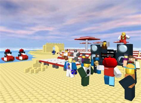 Beach Party In Roblox Virtual Games Online Virtual Worlds Land