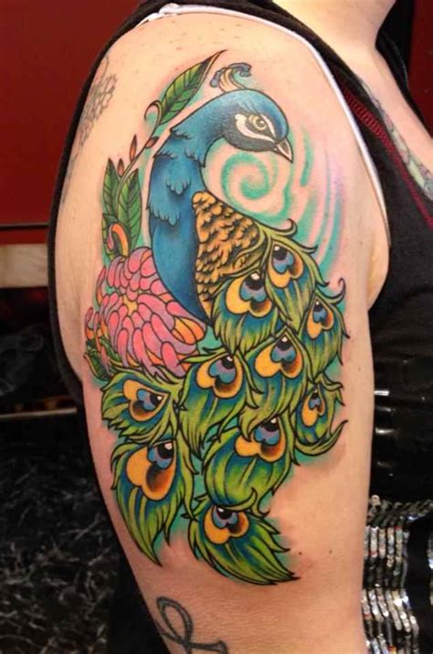 Peacock Tattoo On Shoulder Design Of Tattoosdesign Of Tattoos