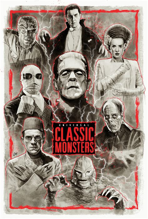 Universal Classic Monsters Colinmurdoch Posterspy