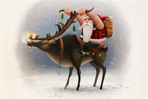 Christmas Reindeer Wallpapers Hd Wallpapersafari