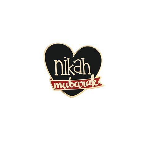 Nikah Mubarak Badge Pin Black For Men Celebration Marriage Halal Socks