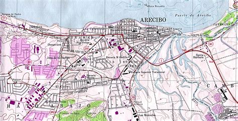 Arecibo Topographic Map Puerto Rico