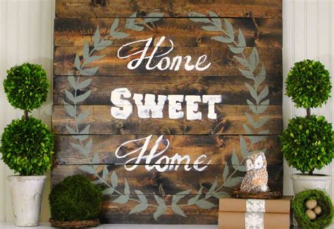 Sweet home 3d is a free interior design application that helps you draw the plan of your house, arrange furniture on it and visit the results in 3d. Home Sweet Home Sign {Tutorial} - Our Southern Home