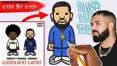How To Draw Drakes Bape Character Wasting Time Cover Art Baby
