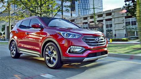 One of our best car buying tips is to do your research before investing in any sporty compact suv and make sure it features enough room for you. 2017 Hyundai Santa Fe and Santa Fe Sport - footage - YouTube