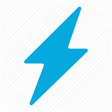 Battery Blue Thunder Level Lightning Power Thunder Up Icon