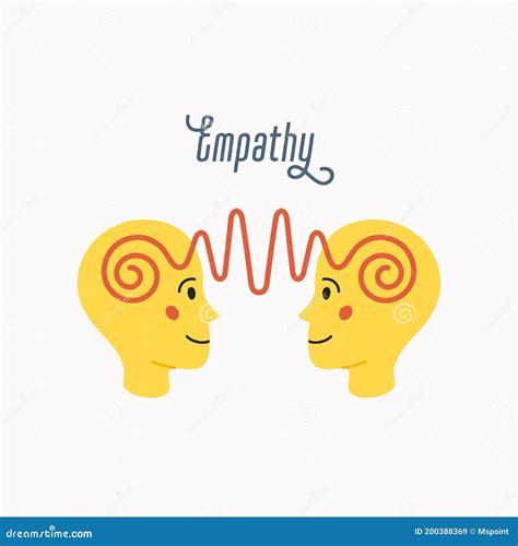 Empathy Empathy Concept Silhouettes Of Two Human Heads With An