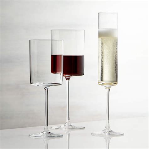 Square Wine Glasses Modern Wine Glasses Fun Wine Glasses White Wine Glasses Stemless Wine