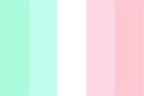 Mint And Pink Color Palette