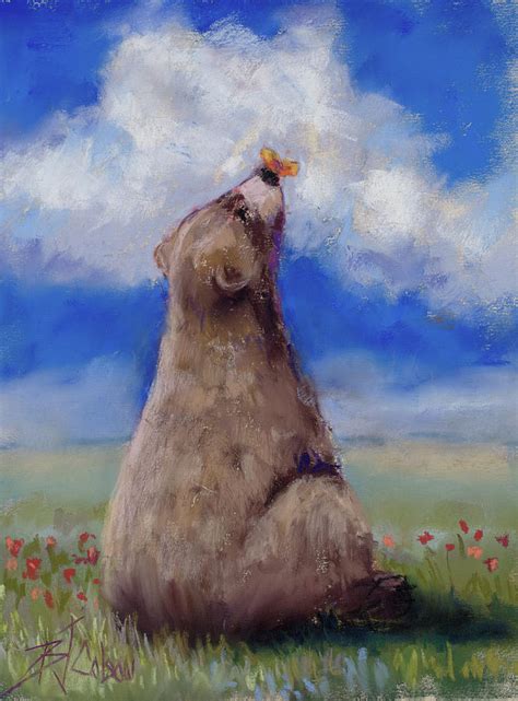 Bear And Butterfly Pastel By Billie Colson Pixels